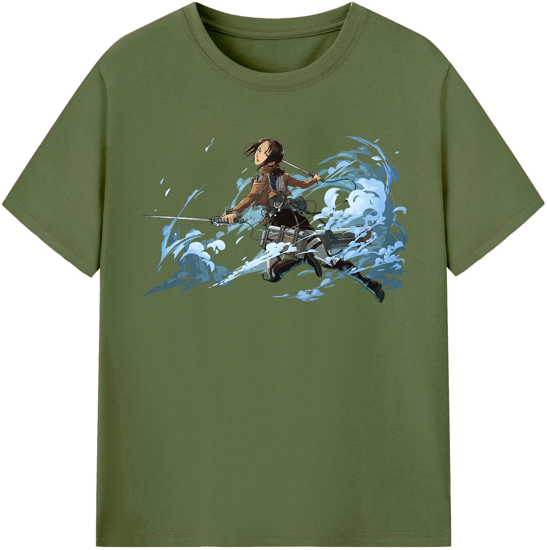 （画像用） 進撃の巨人 Attack on Titan 綿100％半袖Tシャツ（フロントプリント）
